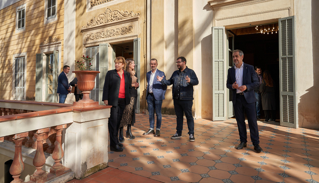 La consellera de Cultura, Natàlia Garriga, ha fet una visita institucional a Sant Feliu de Llobregat
