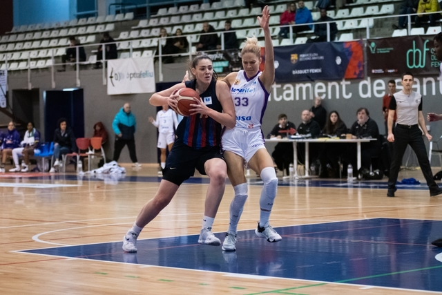  ESPORTS (BÀSQUET, LLIGA FEMENINA): El Barça CBS guanya al cuer amb patiments