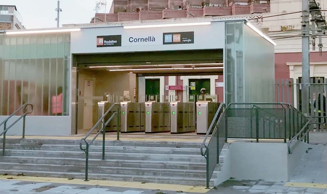 Nou edicle d’accés a l’estació de Renfe de Cornellà de Llobregat