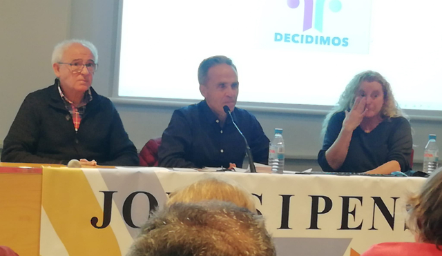 Jorge Monteagudo durant l'acte de presentació de la seva candidatura i del partit