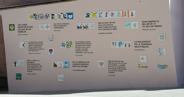 Cervelló inaugura el Mural de la Solidaritat