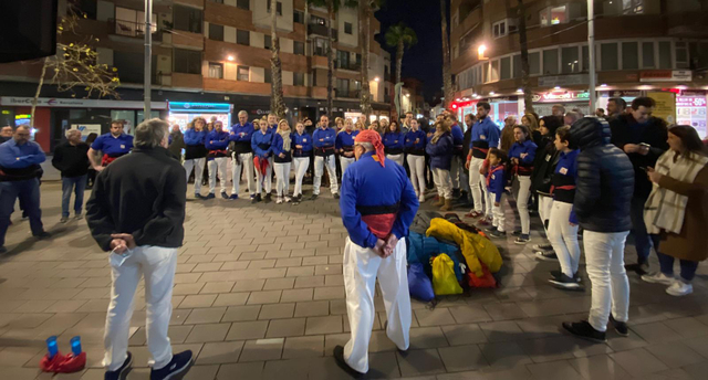 Els Castellers de Gavà homenatgen Jordi Calatayud i Albert Massana