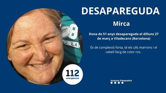 SUCCESSOS: Busquen una dona de Viladecans desapareguda des del passat 27 de març