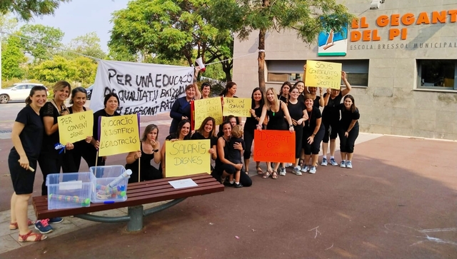 Revolta de les treballadores de les escoles bressol de Sant Joan Despí