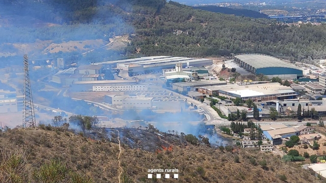 El municipi de Cervelló s’ha vist afectat per un incendi 
