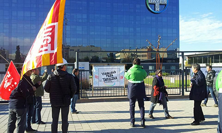 La primera reunió entre direcció i sindicats de Bayer per negociar un Expedient de Regulació d'Ocupació (ERO) previst per a 135 treballadors ha acabat sense acord