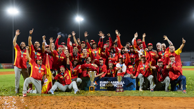 Tres viladecanencs, campions d’Europa amb la selecció espanyola de beisbol