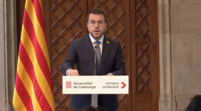 POLÍTICA: El president de la Generalitat, Pere Aragonès, convoca eleccions anticipades el 12 de maig
