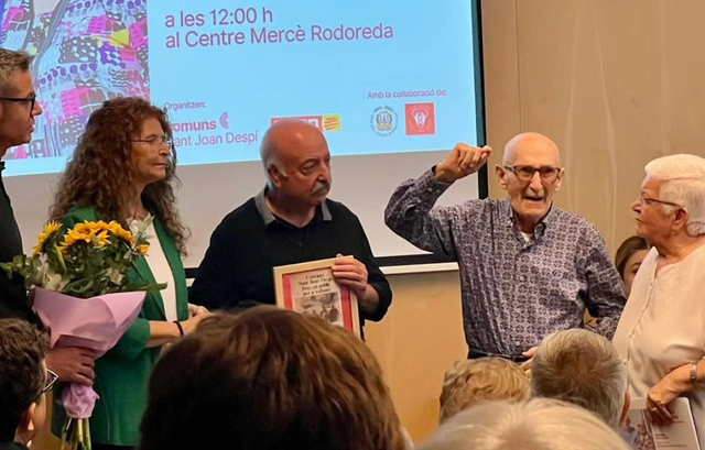Homenatge a Antonio García per la seva lluita antifranquista
