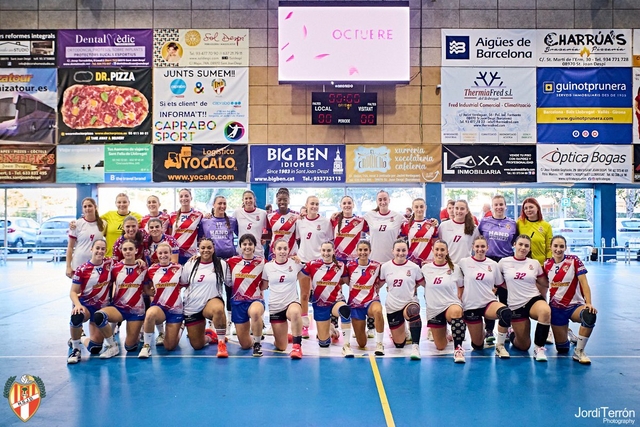 ESPORTS (HANDBOL, DIVISIÓ D’HONOR PLATA FEM.): El Sant Joan Despí perd el lideratge, primera victòria gavanenca i empat vicentí