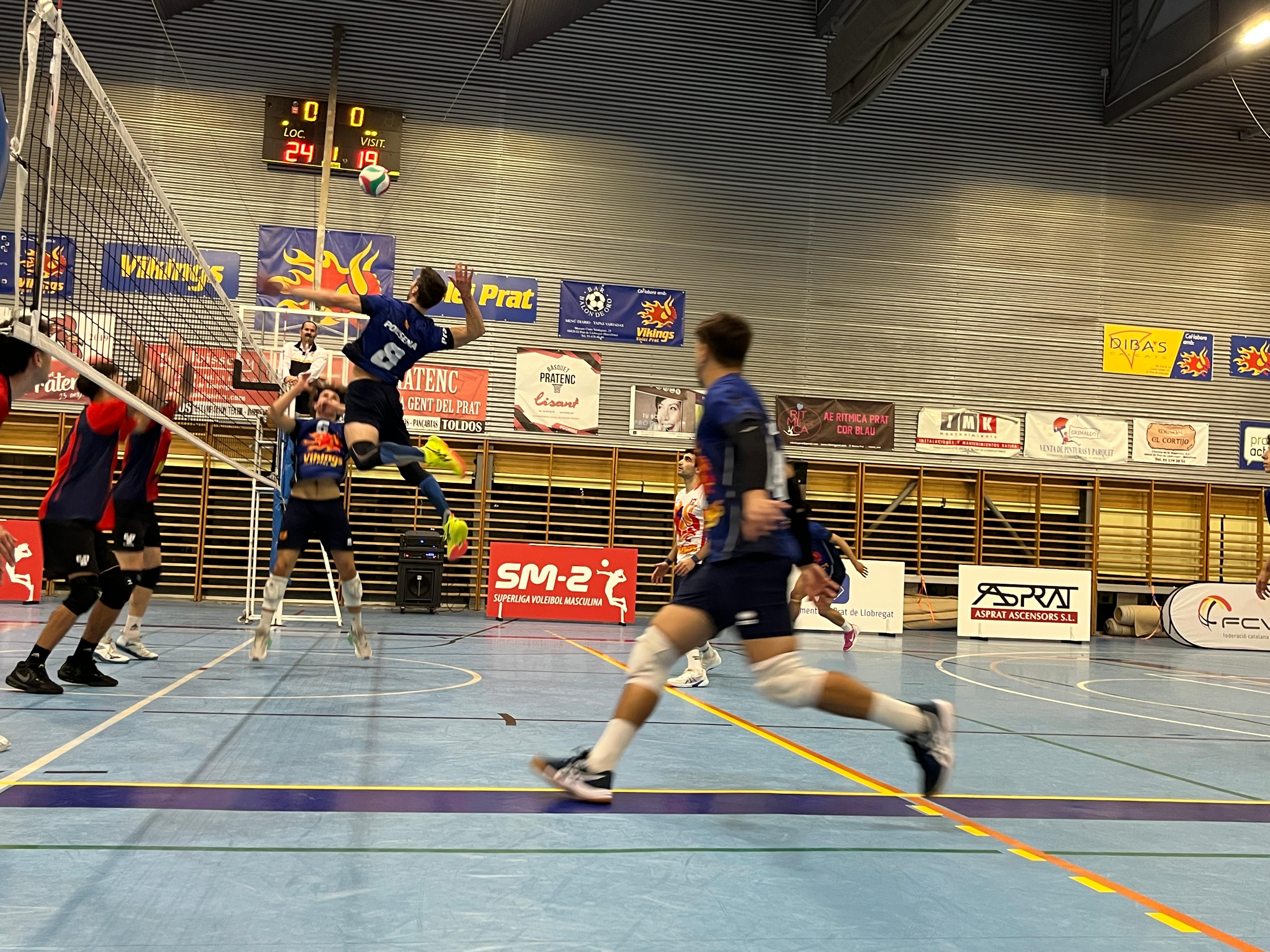 ESPORTS (VOLEIBOL, SUPERLLIGA 2 MASC.): Derrota dels Víkings Prat a casa