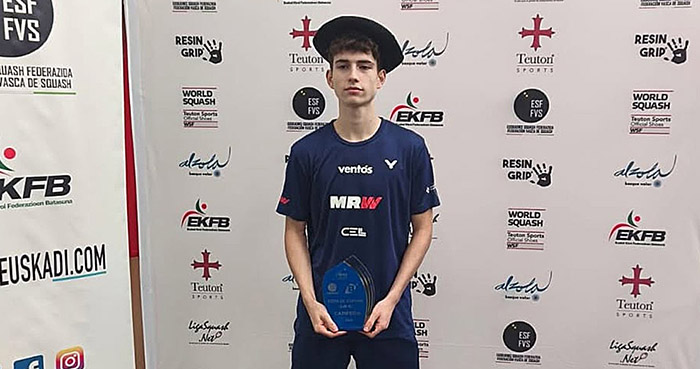 ESPORTS (SQUASH): Oriol Salvià guanya la Copa d’Espanya sots 19 a Sestao