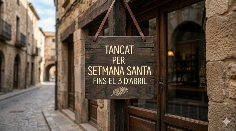 TANQUEM PER SETMANA SANTA FINS EL 3 D'ABRIL