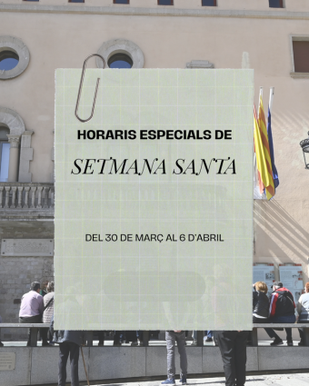 Cornellà adapta els horaris dels serveis i equipaments municipals per la Setmana Santa