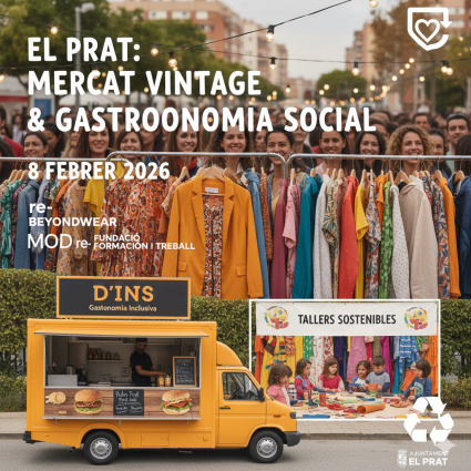 El Prat estrena un mercat de moda 'vintage' i gastronomia per impulsar el consum conscient
