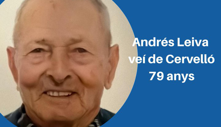 SUCCESSOS: Recerca activa a Cervelló per la desaparició d'un veí de 79 anys