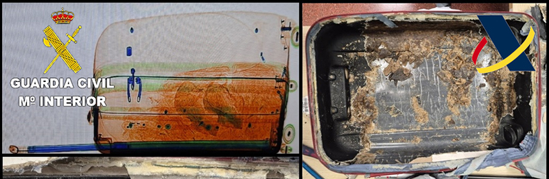  Detingut un jove a l’Aeroport de Prat amb droga integrada en una maleta