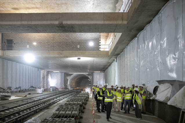 Les obres del soterrament de Sant Feliu encaren la fase final amb un 90% dels treballs d'infraestructura completats
