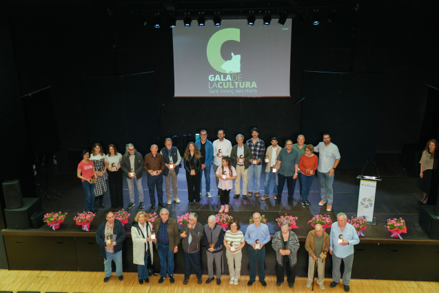 Sant Vicenç dels Horts premia el talent i la trajectòria local en la 6a Gala de la Cultura