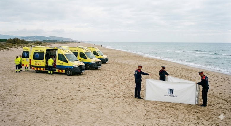 Troben el cos sense vida d'un home a la platja de Castelldefels