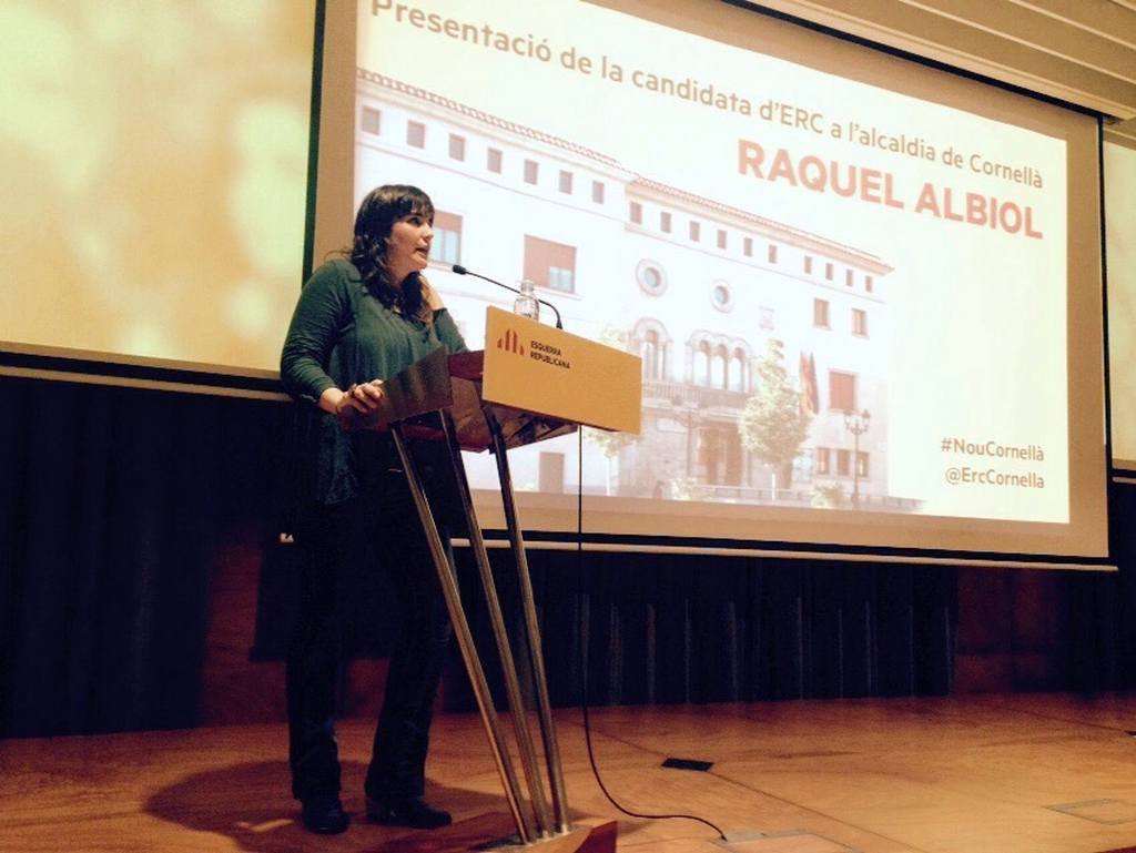 Raquel Albiol (ERC) presenta la seva candidatura a l’alcaldia de Cornellà