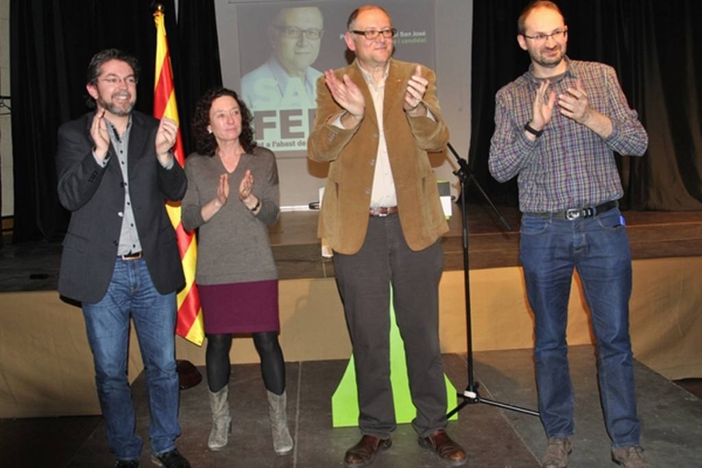 L’ecosocialista Jordi San José presenta la seva candidatura a la reelecció