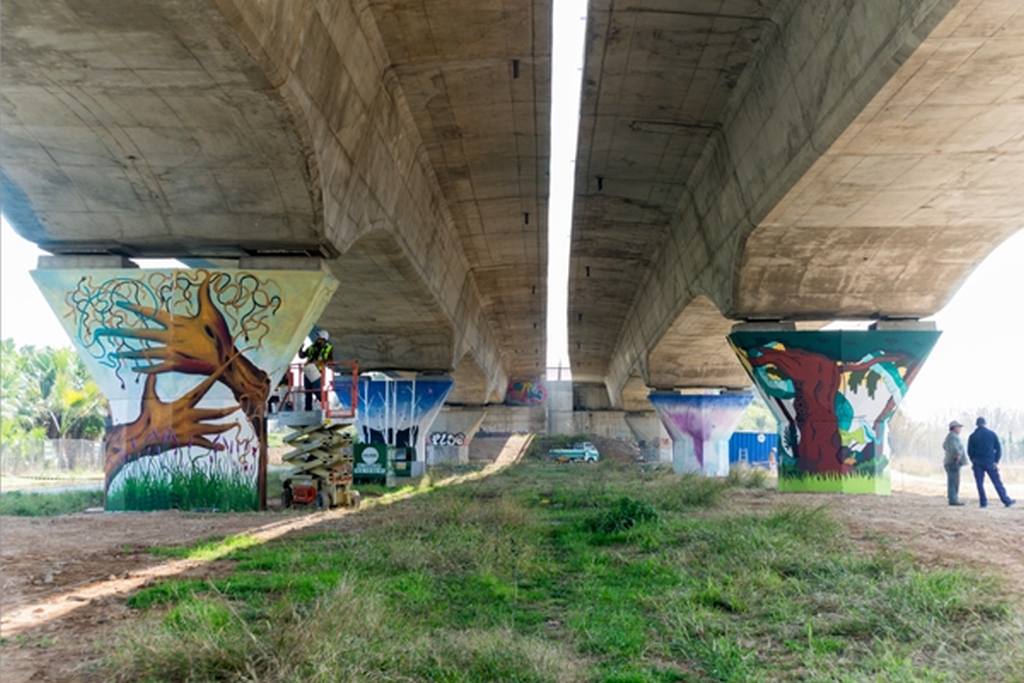 El viaducte de l’AVE de Sant Joan Despí serà un gran mural artístic