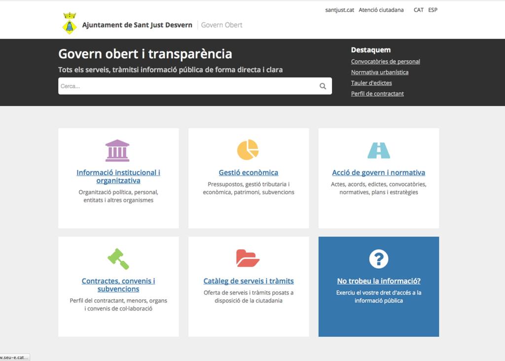 L’Ajuntament de Sant Just posa en marxa el Portal de la Transparència