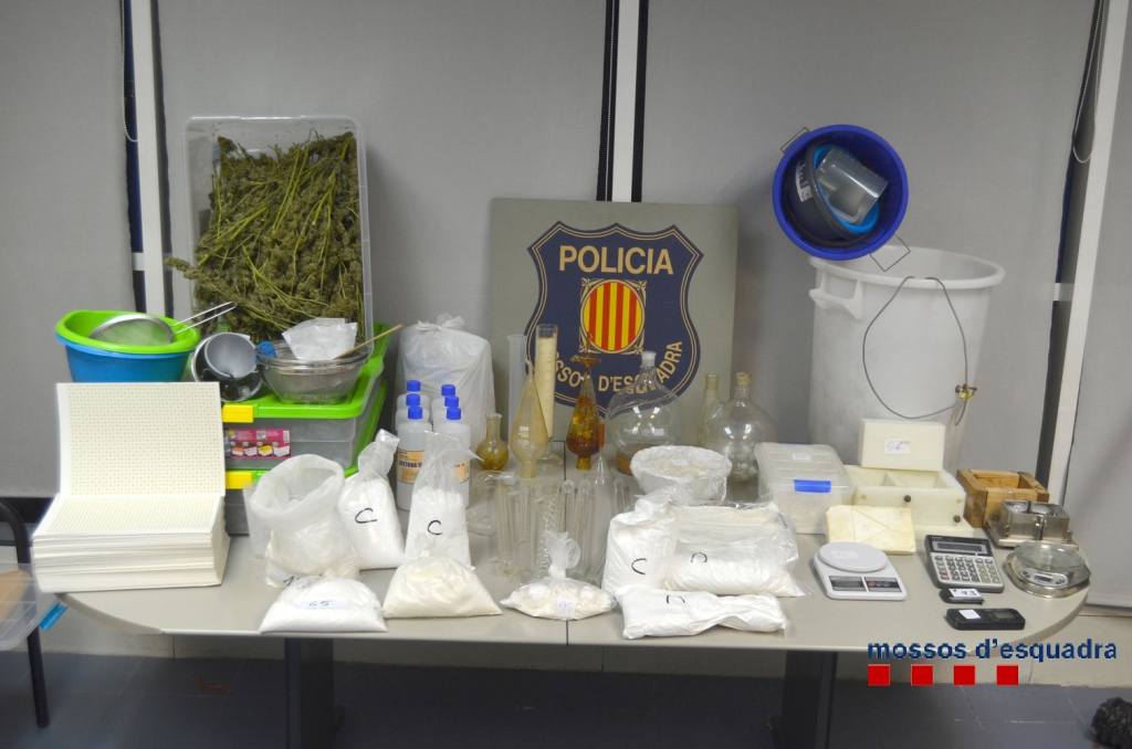 Els Mossos d‘Esquadra desmantellen un laboratori de drogues