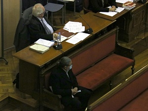 Imatge de l'acusat durant el judici