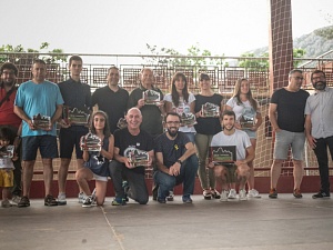 Foto de família dels guanyadors de l'edició d'enguany