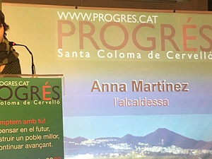 Anna Martínez, alcaldessa de Santa Coloma de Cervelló