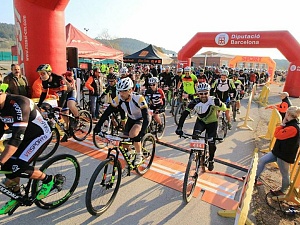 La prova ciclista es va desenvolupar en el Parc Natural del Garraf
