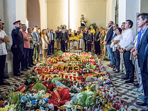 L'Onze de Setembre, l'ofrena floral davant la tomba de Rafael Casanova tornarà a aplegar a Sant Boi de Llobregat representants de les principals institucions, partits polítics i entitats de Catalunya