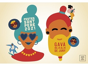Cartell de les Festes de Sant Pere a Gavà