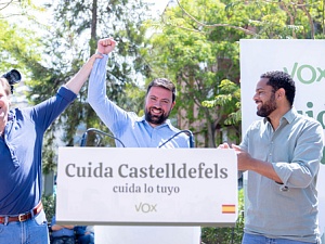 Castelldefels va acollir un míting polític de VOX