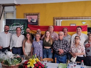 El president de VOX Barcelona, Joan Garriga, va presidir el passat cap de setmana un menjar de germanor a Sant Vicenç dels Horts
