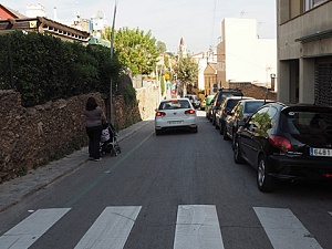 Estat actual del carrer Major de Torrelles de Llobregat