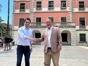 Manu Reyes, president del PP Castelldefels, i Nico Cerpa, cap de llista de SOM Castelldefels