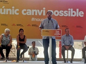 Oriol Junqueras va tancar l'acte de la Festa de la República