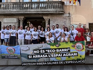 La Plataforma Ribera-Salines, moviment veïnal per fer front a l'especulació urbanística de Cornellà de Llobregat, ha convocat una manifestació contra el pla urbanístic de l'ARE (Àrea Residencial Estratègica)