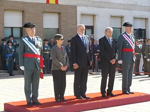 Acte de commemoració de la festivitat de la Patrona de la Guàrdia Civil, celebrat a la Comandància de Barcelona de Sant Andreu de la Barca