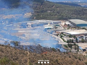 El municipi de Cervelló s’ha vist afectat per un incendi 