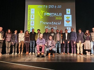 Foto de família al final de la presentació de l'edició d'enguany de La Portals