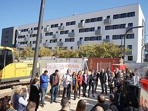  l'Empresa Municipal de l'Habitatge (Promunsa) va posar la primera pedra dels nous habitatges de protecció oficial de lloguer i de venda