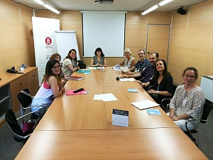 La regidora de Salut, Maria Llauradó, es va reunir amb representants de la Fundació Paliaclinic i de la Diputació per posar en comú el projecte 